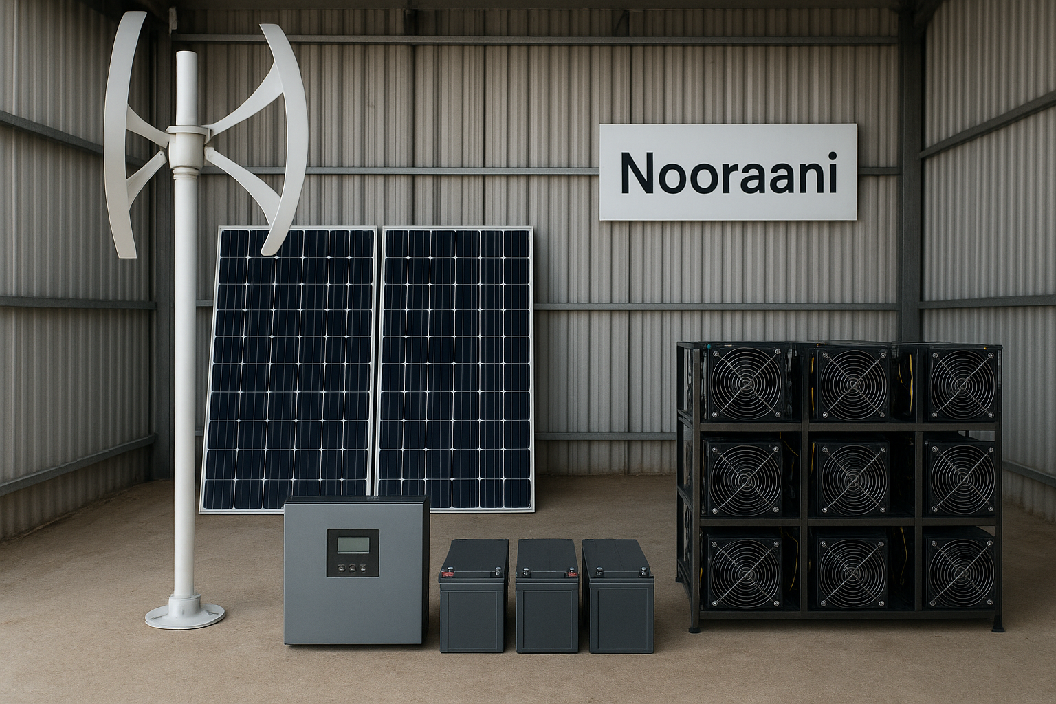 نیروگاه شبانه روزی ماینر نورآنی