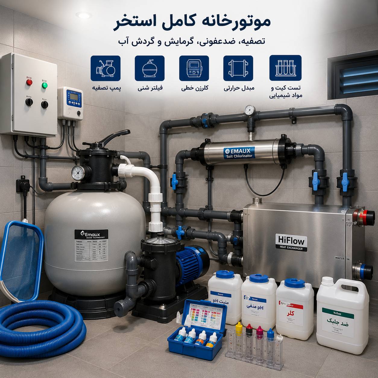 مشاوره خرید تجهیزات استخر سونا و جکوزی